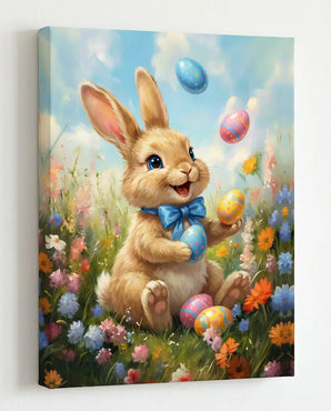 TWING Joyful Easter Bunny Canvas Print