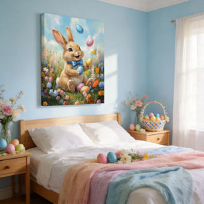 TWING Joyful Easter Bunny Canvas Print