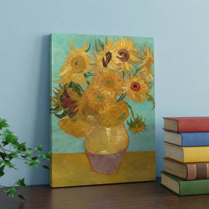 Van Gogh Reproduction Canvas Wall Art - Sunflowers