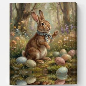 TWING Woodland Easter Bunny Canvas Print