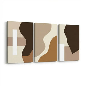 TWING Neutral Geometric Abstract Wall Art Set of 3