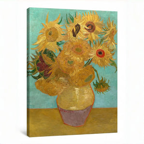 Van Gogh Reproduction Canvas Wall Art - Sunflowers