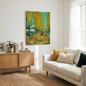 Van Gogh Reproduction Canvas Wall Art - Les Alyscamps