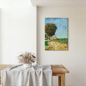 Van Gogh Reproduction Canvas Wall Art - A Lane near Arles