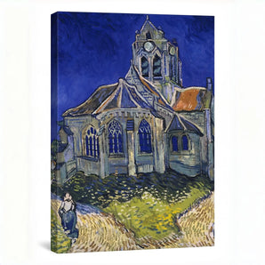 Van Gogh Reproduction Canvas Wall Art - Church at Auvers