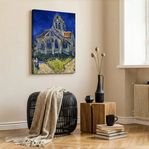 Van Gogh Reproduction Canvas Wall Art - Church at Auvers