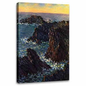 Claude Monet Large Canvas Wall Art, Rocks at Belle-Ile Print