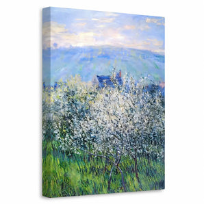 Claude Monet Large Canvas Wall Art, Plums Blossom Print