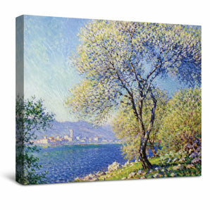 Claude Monet Canvas Wall Art 20X16 In, Antibes Seen from the Salis Gardens Print