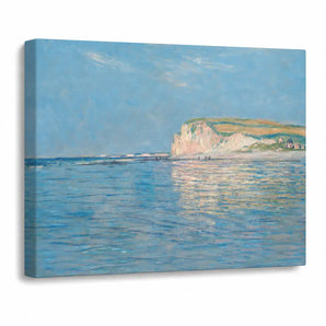 Claude Monet Canvas Wall Art 24x18 Inch, Low Tide at Pourville Print