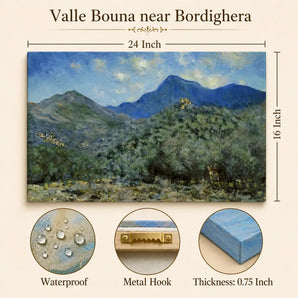 Claude Monet Canvas Wall Art, Valle Bouna near Bordighera Print