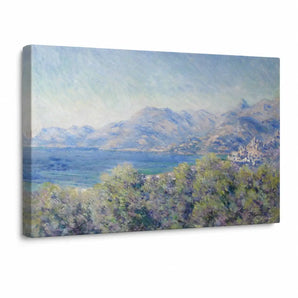 Claude Monet Canvas Wall Art, View of Ventimiglia Print
