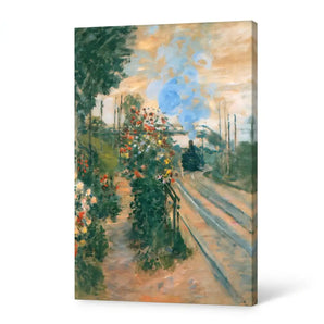 Claude Monet Canvas Wall Art-Arriving at Montegeron Print