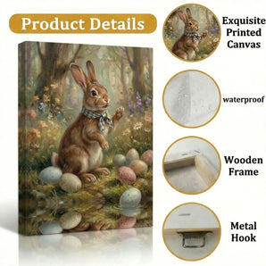 TWING Woodland Easter Bunny Canvas Print